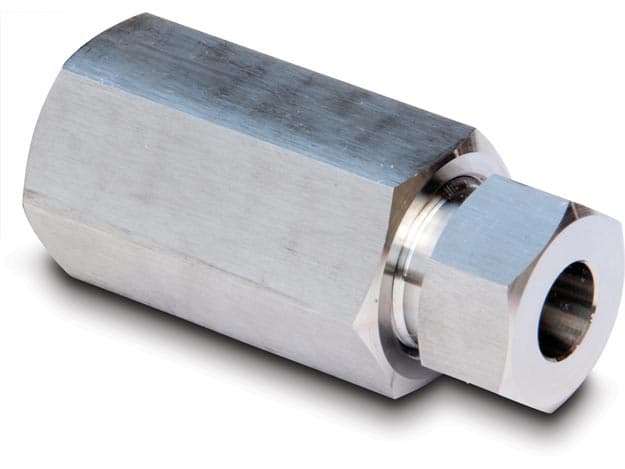 41246, Hochdruckanschluss, Adapter, .38" F-Kegel auf 1/4" F NPTF
