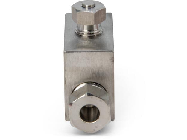 43301, Ultrahochdruckverschraubung, Manometer-T-Stück, 0,38-Zoll-Konusseite, 0,25-Zoll-Konus-Manometeranschluss