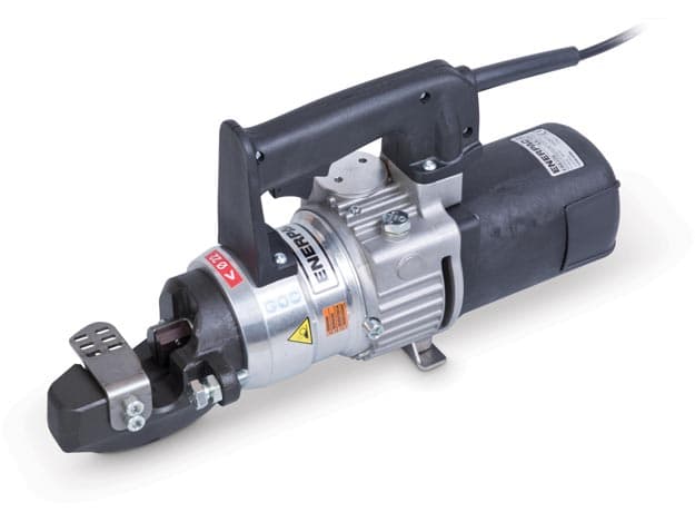 EBE22B, kapacita 25,1 tuny, elektrický střihač tyčí, maximální průměr materiálu 22 mm, 120 V