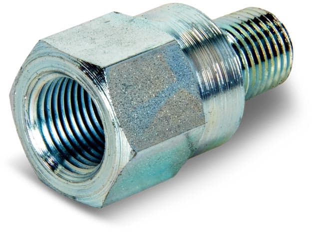 FZ1055, Hochdruckanschluss, Adapter, 10.000 psi maximaler Betriebsdruck, Anschluss von 3/8" NPTF-Innengewinde auf 1/4" NPTF-Außengewinde