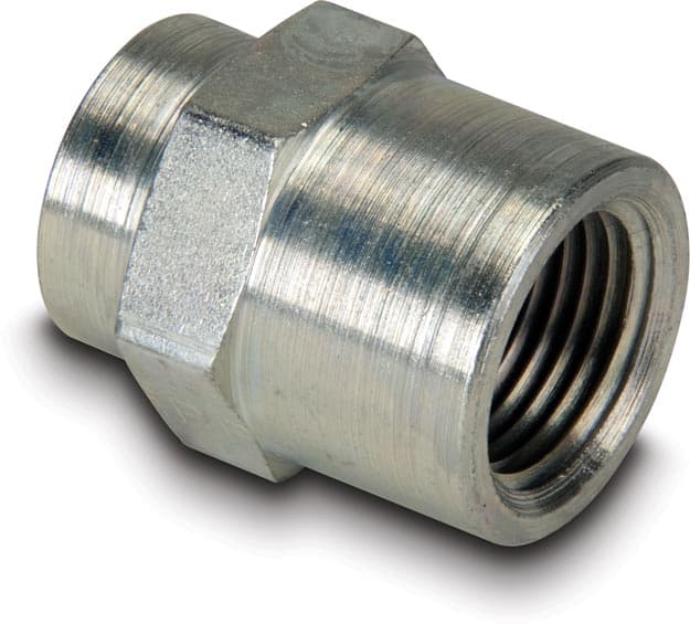 FZ1615, Hochdruckanschlussstück, Reduzieranschluss, 10.000 psi maximaler Betriebsdruck, Anschluss von 3/8" NPTF-Innengewinde auf 1/4" NPTF-Innengewinde