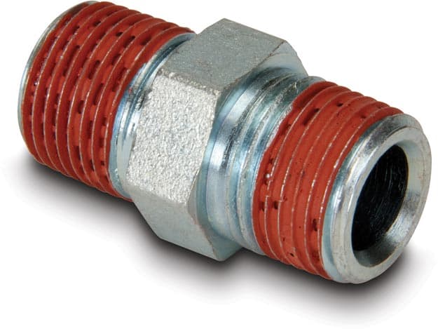 FZ1617, Hochdruckanschluss, Sechskantnippel, 10.000 psi maximaler Betriebsdruck, Anschluss von 3/8" NPTF-Stecker auf 3/8" NPTF-Stecker