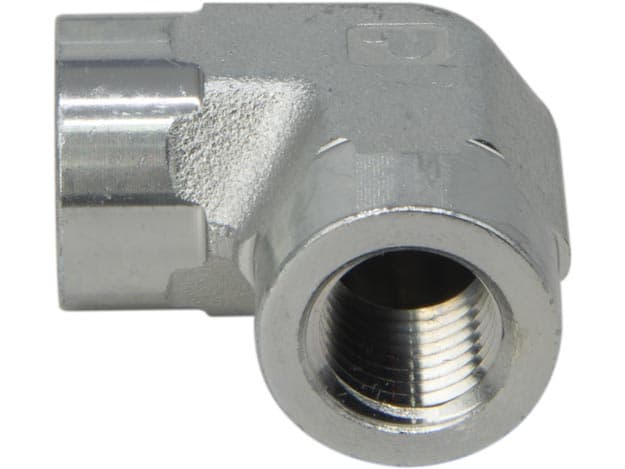 FZ1638, High Pressure Fitting, Elbow, 10,000 psi Maximum Operating Pressure, Connection from 1/4" NPTF to 1/4" NPTF