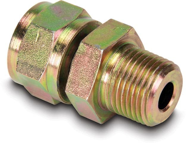 FZ1660, vysokotlaká armatura, otočná, maximální provozní tlak 10 000 psi, připojení od 3/8" NPTF samec do 3/8" NPSM samice