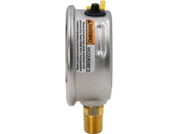 G2510L, hydraulisches Manometer, 63 mm Durchmesser, untere Montage, mit Glyzerin gefüllt, 160 maximal psi