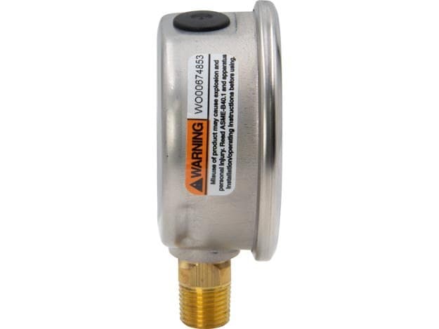 G2513L, Hydraulic Pressure Gauge, 63 mm Face, Lower Mount, Glycerine Filled, 600 maximum psi
