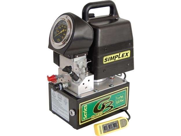 G3172T, elektrische hydraulische Drehmomentschlüsselpumpe, 4/2-Magnetventil, 1,5 Gallonen (5,68 l) nutzbares Öl, 115 V