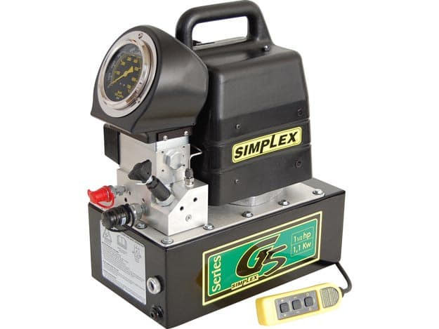 G5172T, elektrische hydraulische Drehmomentschlüsselpumpe, 4/2-Magnetventil, 1,5 Gallonen (5,68 l) nutzbares Öl, 115 V