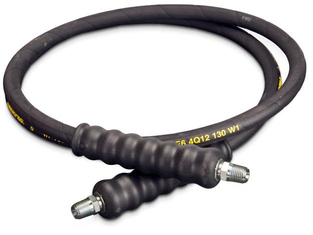 H9206Q, 1.8 m,  Heavy-duty Rubber High Pressure Hydraulic Hose, 6.4 mm Internal Diameter