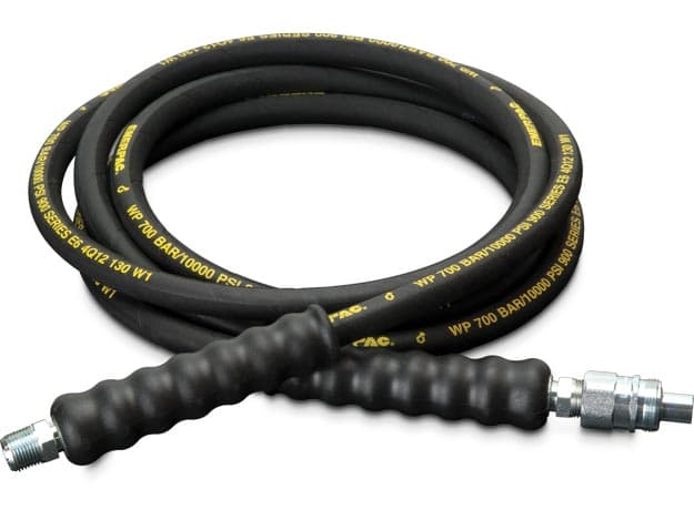 HA9210B, 3.0 m, Heavy-duty Rubber High Pressure Hydraulic Hose, 6.4 mm Internal Diameter