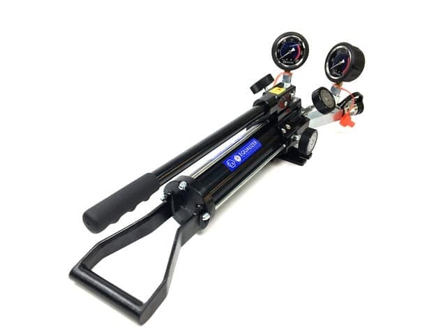 HP350DMINEX, Two Speed, Twin Port, Hydraulic Sealed Hand Pump with Gauge and Adaptor, ATEX Certified