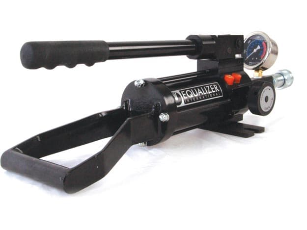 HP350SMINEX, Two Speed, Single Port, Hydraulic Sealed Hand Pump with Gauge and Adaptor, ATEX Certified