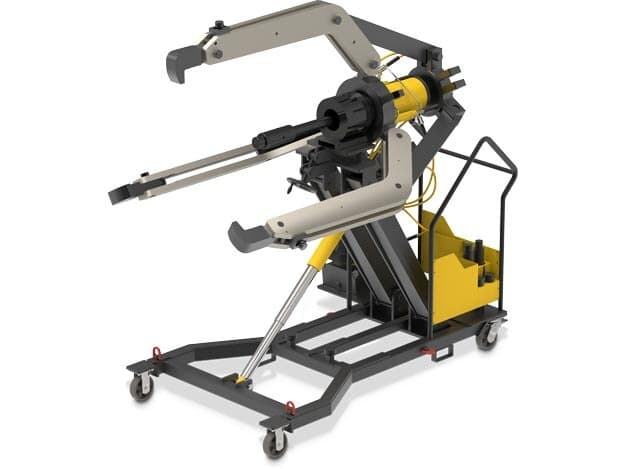 LGH3100E, 100 tun, 3 čelisti, sada stahováků s hydraulickým zámkem a rukojetí s vozíkem a elektrickým čerpadlem, 230 V