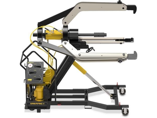 LGH3100E, 100 tun, 3 čelisti, sada stahováků s hydraulickým zámkem a rukojetí s vozíkem a elektrickým čerpadlem, 230 V