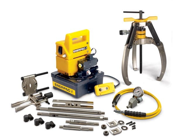 LGHMS314EB, 14 tun, 3 čelisti, sada hlavního stahováku s hydraulickým zámkem a rukojetí s elektrickým čerpadlem, 115 V