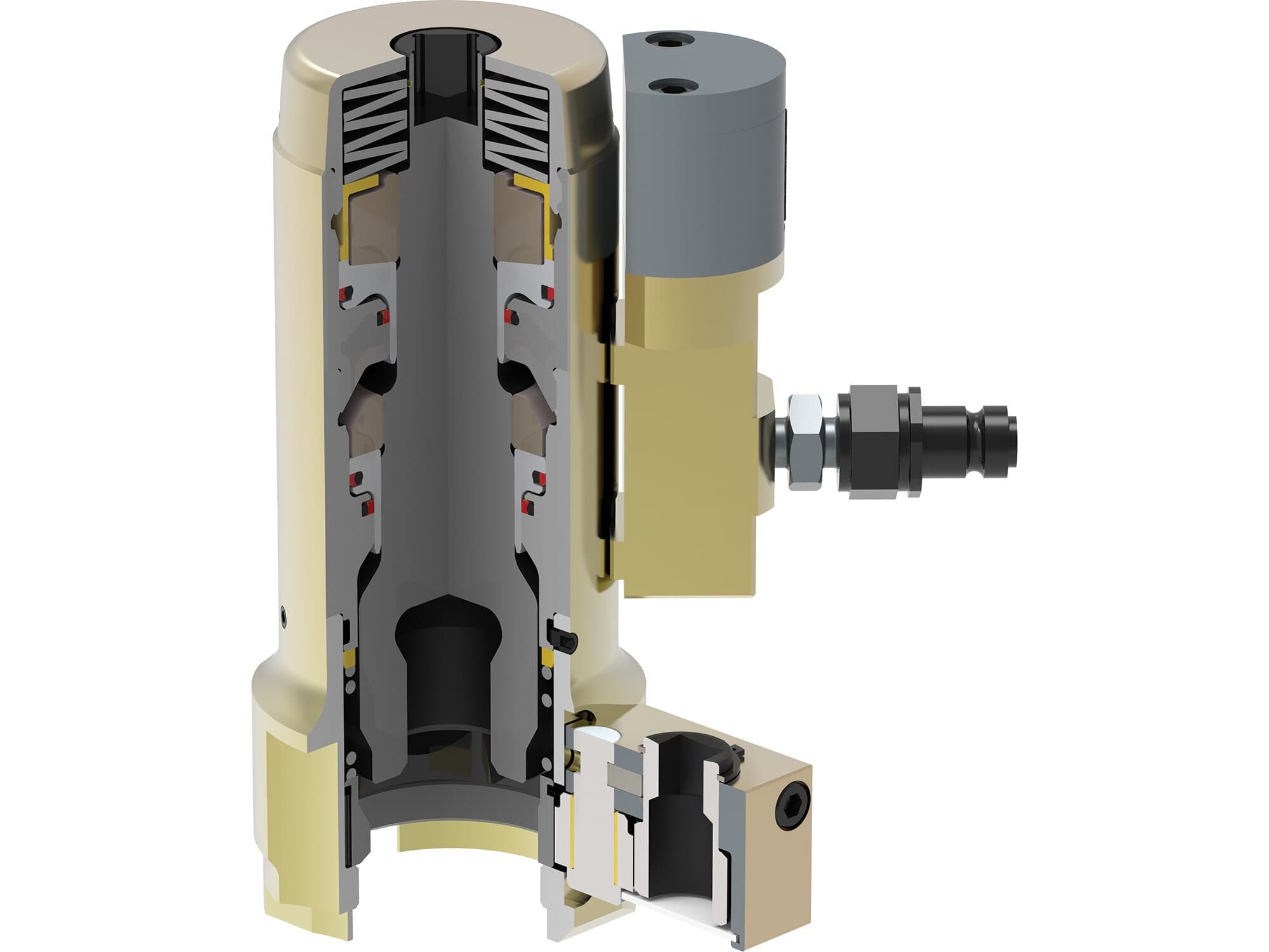PGTD4875S, Double Deck, Hydraulic Power Generation Bolt Tensioner, 1.89 in Bolt Diameter, M48 Tensioner Size, 2.95 in Nut A/F