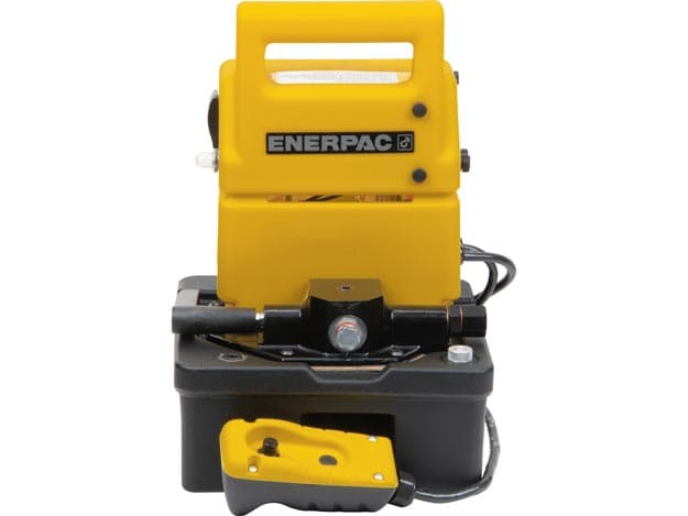 PUJ1200B, wirtschaftliche elektrische Hydraulikpumpe mit zwei Geschwindigkeiten, 3/2-Handventil, 115 V, zur Verwendung mit einfachwirkenden Zylindern