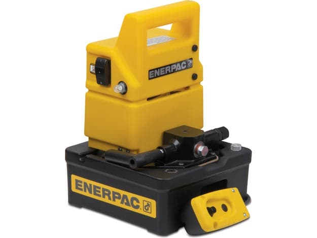 PUJ1200B, wirtschaftliche elektrische Hydraulikpumpe mit zwei Geschwindigkeiten, 3/2-Handventil, 115 V, zur Verwendung mit einfachwirkenden Zylindern