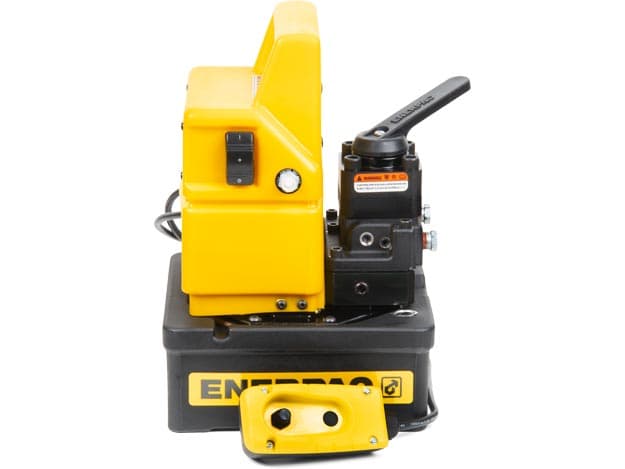 PUJ1400B, Two Speed, Economy Electric Hydraulic Pump, 4/3 Manual Valve, 115V, For use with Double-Acting Cylinders
