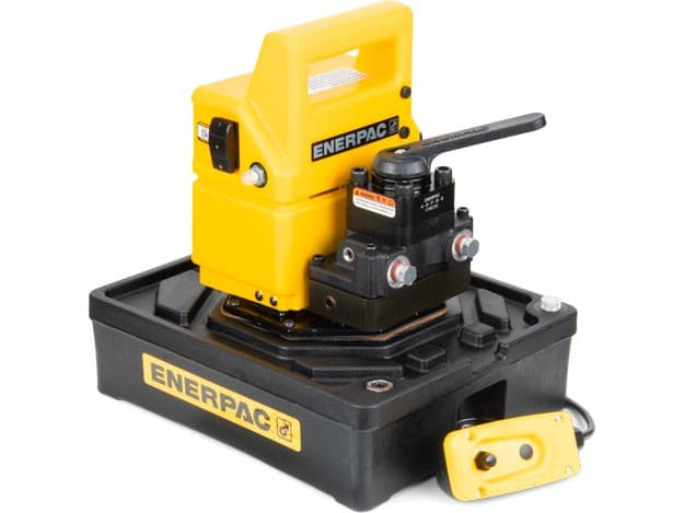 PUJ1401E, wirtschaftliche elektrische Hydraulikpumpe mit zwei Geschwindigkeiten, 4/3-Handventil, 230 V, zur Verwendung mit doppeltwirkenden Zylindern