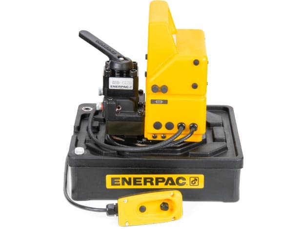 PUJ1401E, wirtschaftliche elektrische Hydraulikpumpe mit zwei Geschwindigkeiten, 4/3-Handventil, 230 V, zur Verwendung mit doppeltwirkenden Zylindern