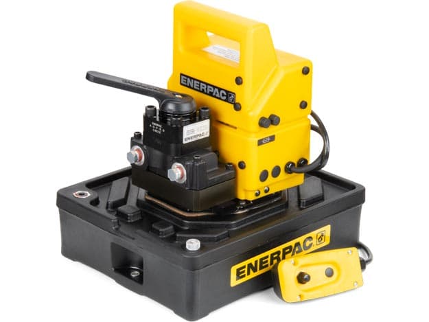 PUJ1401E, wirtschaftliche elektrische Hydraulikpumpe mit zwei Geschwindigkeiten, 4/3-Handventil, 230 V, zur Verwendung mit doppeltwirkenden Zylindern