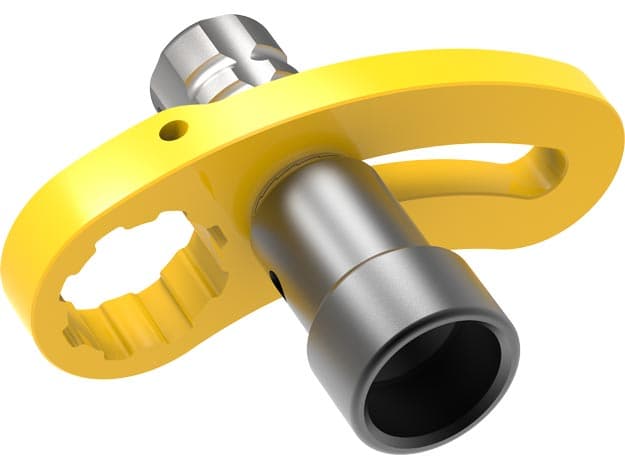 RAWB10033CUP, gebogener Reaktionsarm, Radverschraubung 1-Zoll-Antrieb, 33-mm-Cup