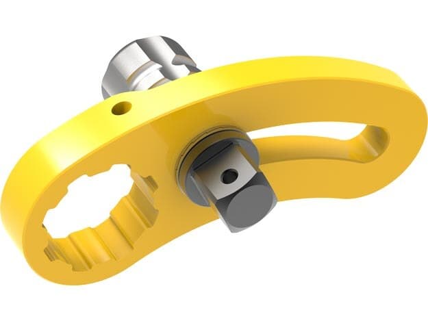 RAWB100SQD, Curved Reaction Arm, Wheel Bolting 1" Drive SKT TO SKT SQ DR