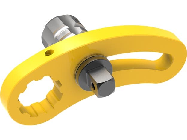 RAWB50075SQD, gebogener Reaktionsarm, Radverschraubung 3/4" Antrieb SKT TO SKT SQ DR