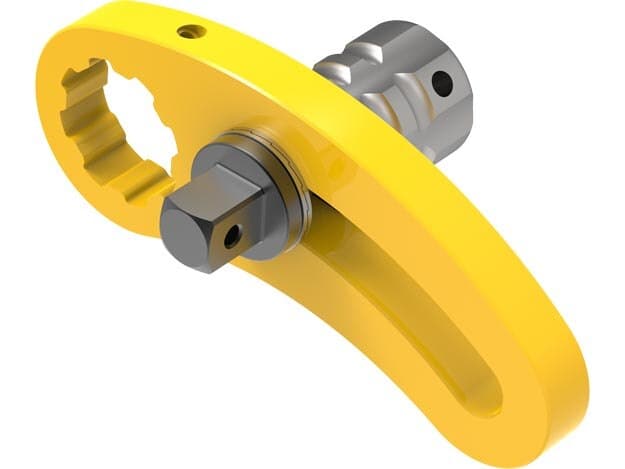 RAWB50075SQD, gebogener Reaktionsarm, Radverschraubung 3/4" Antrieb SKT TO SKT SQ DR