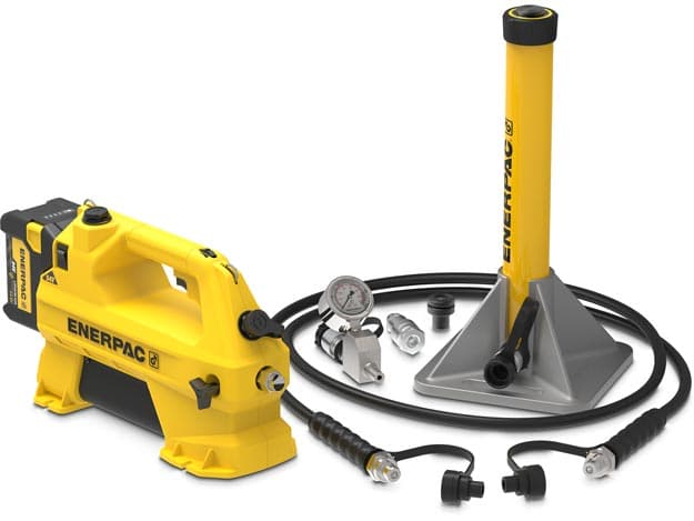 RCL10, 10 Tonnen, Triebwagenkupplungs-Hebesatz mit Akku-Pumpe (115 V)