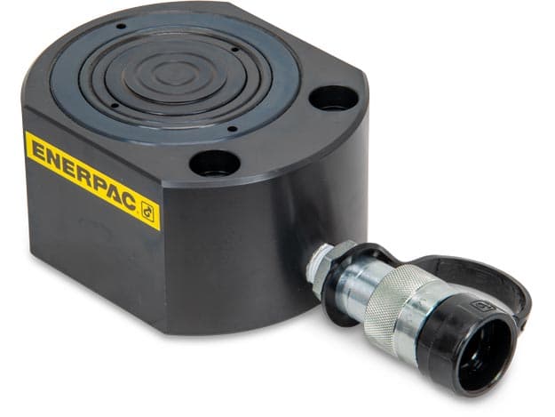 RLT230, nosnost 26,1 tuny, zdvih 27 mm, teleskopický hydraulický válec s nízkou výškou, vícestupňový