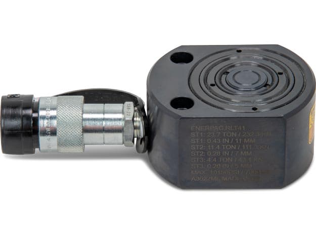 RLT41, 4,8 Tonnen Tragfähigkeit, 23 mm Hub, mehrstufiger Teleskop-Hydraulikzylinder mit geringer Höhe