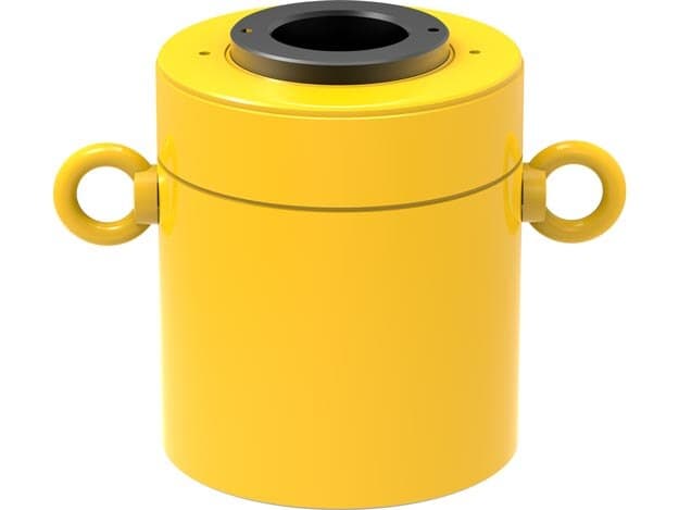 RRH1003, 100 ton Capacity, 76 mm Stroke, Double-Acting, Hollow Plunger Hydraulic Cylinder