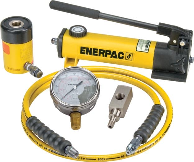 SCH121H, 12 Tonnen, 41 mm Hub, hohler Hydraulikzylinder und Handpumpensatz