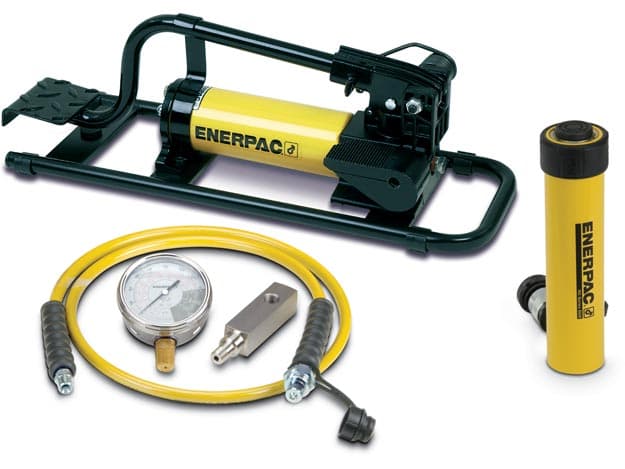 SCR102FP, 10 Tonnen, 54 mm Hub, Hydraulikzylinder und Fußpumpensatz