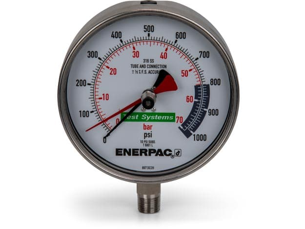 T6001L, Prüfsystem-Manometer, legierter Stahl, maximal 1.000 psi
