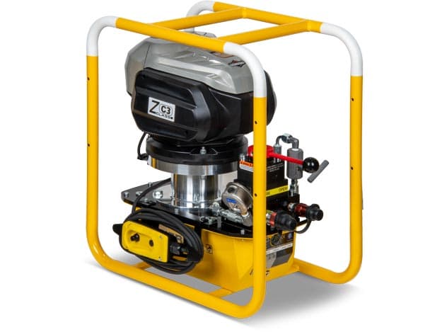 ZC3404JE-RS, kabellose hydraulische Spannpumpe, 4 Liter nutzbares Öl, 230 V