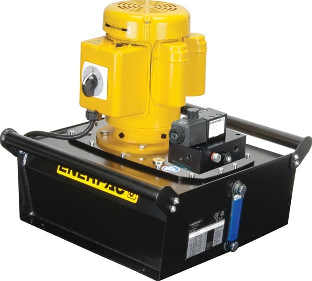ZE6140DW, elektrische Hydraulikpumpe, 3/2-Magnetablassventil, Schaltkasten und LCD, 40,0 Liter nutzbares Öl, 2,73 l/min Öldurchfluss bei 700 bar, 380–415 V