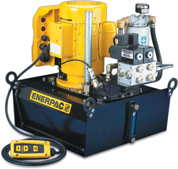 ZE3410SW, elektrische Hydraulikpumpe, 4/3-Magnetventil, Schaltkasten und LCD, 10,0 Liter nutzbares Öl, 0,55 l/min Öldurchfluss bei 700 bar, 380–415 V