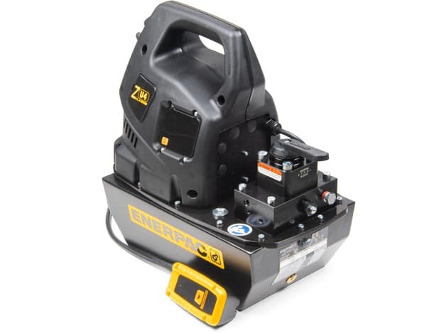 ZU4308JB, Electric Hydraulic Pump, Standard, 3/3 Manual Valve with Pendant, 115V, 2.0 gallon Usable Oil