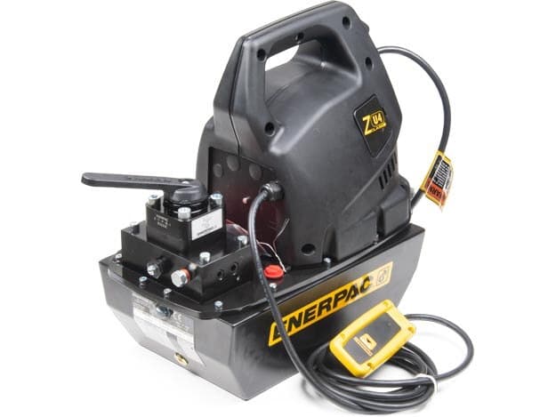 ZU4308JB, Electric Hydraulic Pump, Standard, 3/3 Manual Valve with Pendant, 115V, 2.0 gallon Usable Oil
