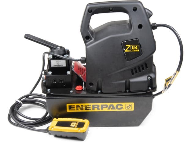 ZU4308JB, Electric Hydraulic Pump, Standard, 3/3 Manual Valve with Pendant, 115V, 2.0 gallon Usable Oil
