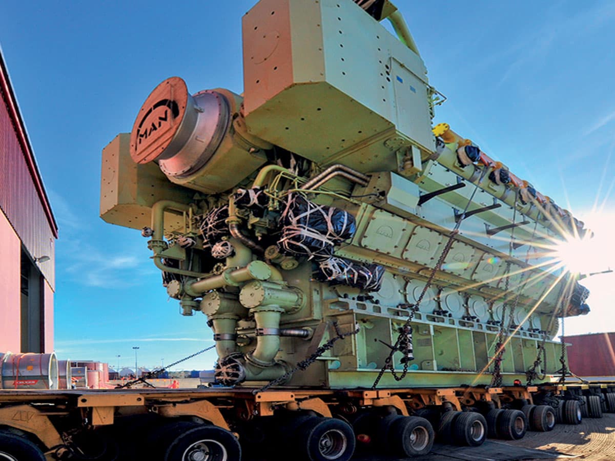 Generator Installation at the Owen Springs Power Station