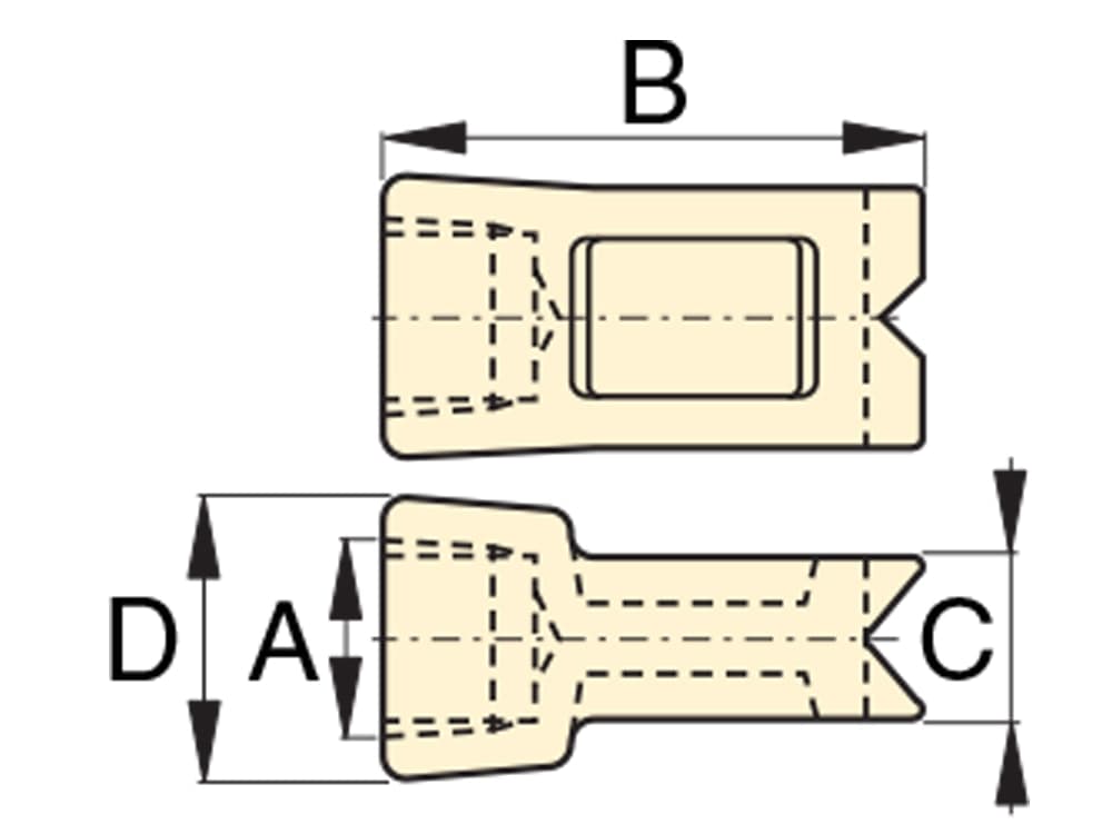 A305, 5 ton RC Cylinder Attachment, Spreader Toe – Product Dimensions (mm)
