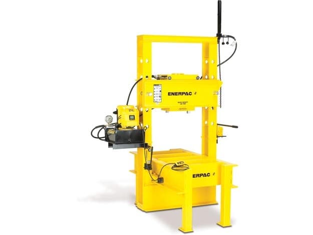Hydraulický lis IPR5075, 50 tun, s válcovým rámem s dvojčinným válcem RR5013 a elektrickým čerpadlem ZE4420SBN