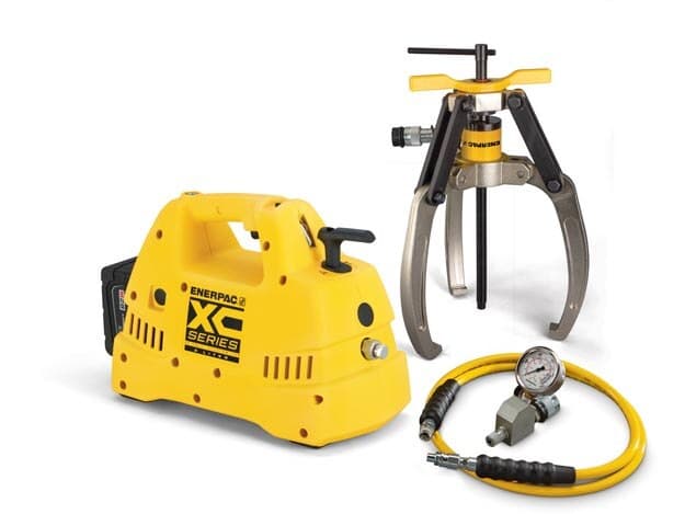 LGHS310CB, 10 tun, 3 čelisti, sada stahováků s hydraulickým zámkem a rukojetí s akumulátorovým čerpadlem, 115 V