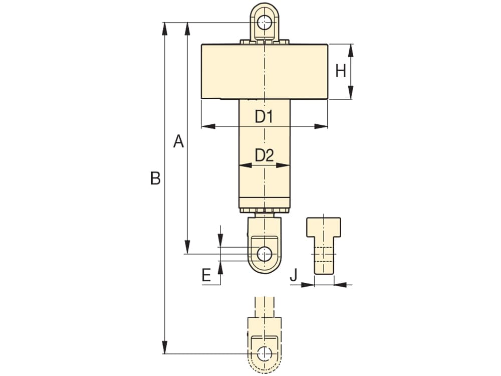 SHAS411040WU, autonomes synchrones Hebesystem, 4 Zylinder, 485 Tonnen Tragfähigkeit, 1000 mm Hub, drahtloses Steuerungssystem, US-amerikanische elektrische Verkabelung – Produktabmessungen (mm)